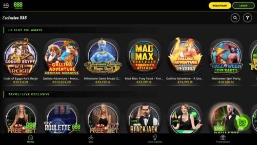 888 Casino immagine dello schermo
