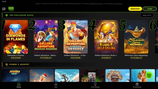 888 Casino immagine dello schermo