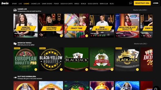 Bwin Casino immagine dello schermo